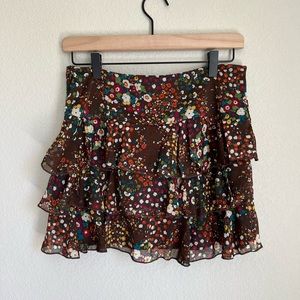 Cute tiered floral skirt